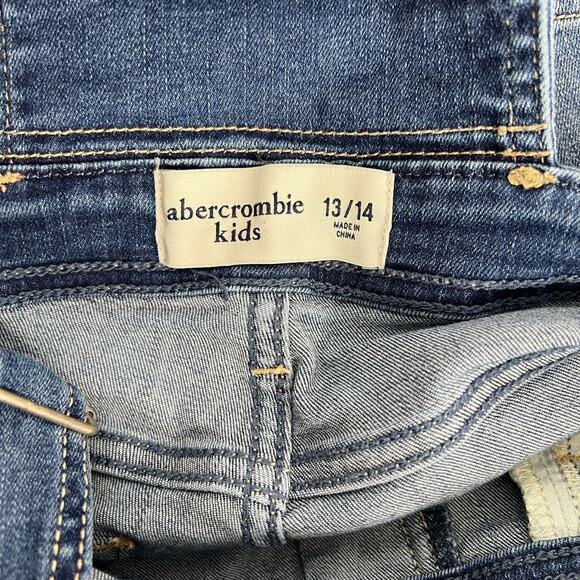 Abercrombie Kids Overalls Full Length Jeans 13/14 - Picture 4 of 9